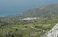 Le village d’Agios Pavlos en Crète. Kerames vu depuis Ardaktos. Cliquer pour agrandir l'image.