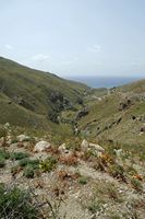 Le village d’Agios Pavlos en Crète. La vallée des Hirondelles à Drimiskos. Cliquer pour agrandir l'image.