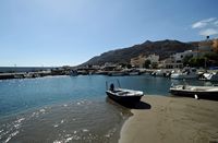 Le village d'Arkalochori en Crète. Le port du village côtier de Tsoutsouros. Cliquer pour agrandir l'image.