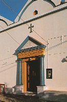 Église du village d'Emponas à Rhodes. Cliquer pour agrandir l'image.