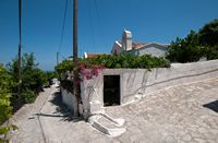 Le village d’Épiskopi en Crète. L'église Panagia des Barozzi à Argyroupoli. Cliquer pour agrandir l'image.
