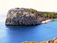 Anthony Quinn bay near the village of Faliraki in Rhodes. Click to enlarge the image.