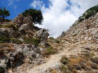 Le village de Fourfouras en Crète. Contact tectonique de Fourfouras (auteur Géoparc du Psiloritis). Cliquer pour agrandir l'image.