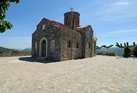 La ville d’Anogia en Crète. L'église Saint-Athanase à Axos. Cliquer pour agrandir l'image.
