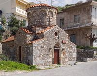 La ville d’Anogia en Crète. L'église Sainte-Irène à Axos (auteur C. Messier). Cliquer pour agrandir l'image.