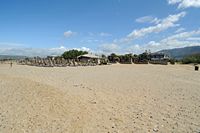 Le village de Georgioupoli en Crète. Plage de l'hôtel Elyros Mare. Cliquer pour agrandir l'image.