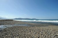 Le village de Georgioupoli en Crète. L'embouchure de la rivière Mousselas à Dramia. Cliquer pour agrandir l'image.