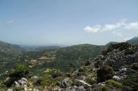 Le village de Georgioupoli en Crète. Sur la route d'Asi Gonia à Kallikratis puis Impros. Cliquer pour agrandir l'image.