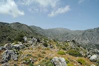 Le village de Georgioupoli en Crète. Sur la route d'Asi Gonia à Kallikratis puis Impros. Cliquer pour agrandir l'image.