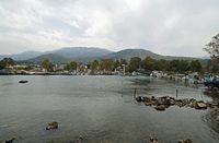 Le village de Georgioupoli en Crète. Le port. Cliquer pour agrandir l'image.