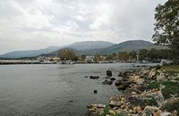 Le village de Georgioupoli en Crète. Le port. Cliquer pour agrandir l'image.