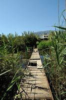 Le village de Georgioupoli en Crète. La rivière Perastikos. Cliquer pour agrandir l'image.