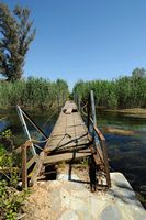 Le village de Georgioupoli en Crète. La rivière Perastikos. Cliquer pour agrandir l'image.