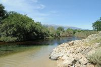 Le village de Georgioupoli en Crète. La rivière Kalyvaki. Cliquer pour agrandir l'image.