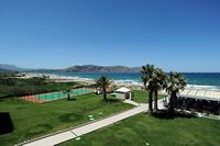 Le village de Georgioupoli en Crète. Le golfe de l'Almyros vu depuis l'hôtel Vantaris Beach à Kavros. Cliquer pour agrandir l'image.