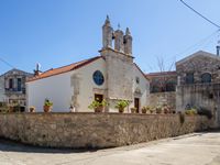 Le village de Gonia en Crète. L'église Notre-Dame à Roustika (auteur C. Messier). Cliquer pour agrandir l'image.