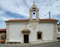 Le village de Gonia en Crète. L'église de l'Annonciation à Moundros. Cliquer pour agrandir l'image.