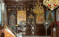 Interior de la capilla de Kalopétra en Rodas. Haga clic para ampliar la imagen.