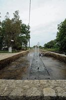 Le village de Kalyves en Crète. Les sources de la rivière Kyliaris à Stylos. Cliquer pour agrandir l'image.