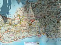 Le village de Koutsouras en Crète. Carte de la région d'Orino. Cliquer pour agrandir l'image.