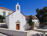 Le village de Koutsouras en Crète. L'église Saint-Athanase à Lithinès (auteur C. Messier). Cliquer pour agrandir l'image.