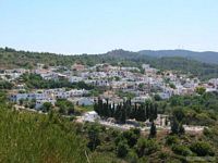Het dorp van Kritinia in Rhodos. Klikken om het beeld te vergroten.