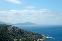 Vista della costa dal Kastelos castello di Rodi. Clicca per ingrandire l'immagine.