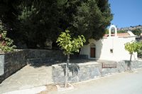 Le village de Kritsa en Crète. Chapelle du village d'Avdéliako sur le plateau de Katharo. Cliquer pour agrandir l'image.
