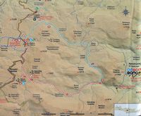 Le village de Kroussonas en Crète. Carte de la randonnée de Kroussonas à Kominthos. Cliquer pour agrandir l'image.