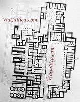 Le village de Malia en Crète. Plan du palais minoen. Cliquer pour agrandir l'image.