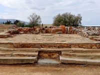 Le village de Malia en Crète. La loggia du palais (auteur Olaf Tausch). Cliquer pour agrandir l'image.