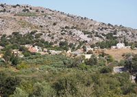 Le village de Marathos en Crète. Le village d'Aidonochori (auteur C. Messier). Cliquer pour agrandir l'image.