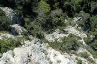 Cliff fortress of Rhodes Monolithos. Click to enlarge the image.