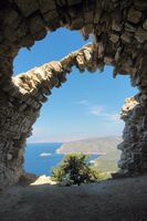 Monolithos Burg Rhodos. Klicken, um das Bild zu vergrößern.