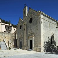Le village de Myrtia en Crète. Église du monastère Saint-Georges Epanosifis à Metaxochori. Cliquer pour agrandir l'image.