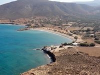 Le village de Palékastro en Crète. La plage de Chiona (auteur Olaf Tausch). Cliquer pour agrandir l'image.