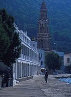 Panormitis monastery on the island of Symi. Click to enlarge the image.