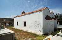 Le village de Patsianos en Crète. L'église Saint-Charalampe à Frangokastello. Cliquer pour agrandir l'image.
