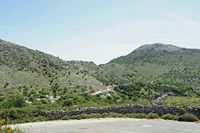 Le village de Patsianos en Crète. Le village d'Asfendos. Cliquer pour agrandir l'image.