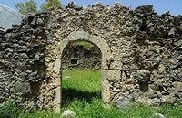 Le village de Patsianos en Crète. Maison en ruines à Kallikratis. Cliquer pour agrandir l'image.
