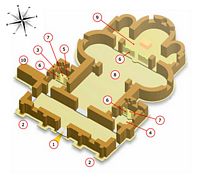 Le monastère d'Agia Triada en Crète. Plan de l'église. Cliquer pour agrandir l'image.