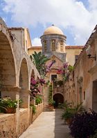 Le monastère d'Agia Triada en Crète. La chapelle du Christ Sauveur (auteur C. Messier). Cliquer pour agrandir l'image.