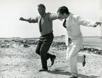 La presqu’île d’Akrotiri en Crète. La danse du sirtaki sur la plage de Stavros dans le film Zorba le Grec. Cliquer pour agrandir l'image.