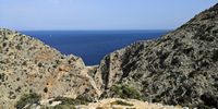 La presqu’île de l’Akrotiri en Crète. Les gorges d'Avlaki (auteur Davric). Cliquer pour agrandir l'image.