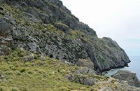 Le village de Plakias en Crète. Le tunnel de Plakias. Cliquer pour agrandir l'image.