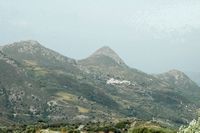 Le village de Plakias en Crète. Le village de Lefkogia vu depuis Ardaktos. Cliquer pour agrandir l'image.