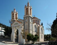 Église orthodoxe du village de Siana à Rhodes. Cliquer pour agrandir l'image.