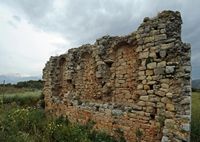 La cité antique d'Aptera en Crète. Bâtiment public romain. Cliquer pour agrandir l'image.