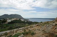 La cité antique d'Aptera en Crète. La porte principale. Cliquer pour agrandir l'image.