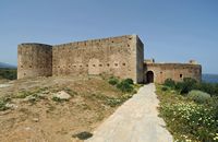 La cité antique d'Aptera en Crète. Le château turc d'Aptera. Cliquer pour agrandir l'image.
